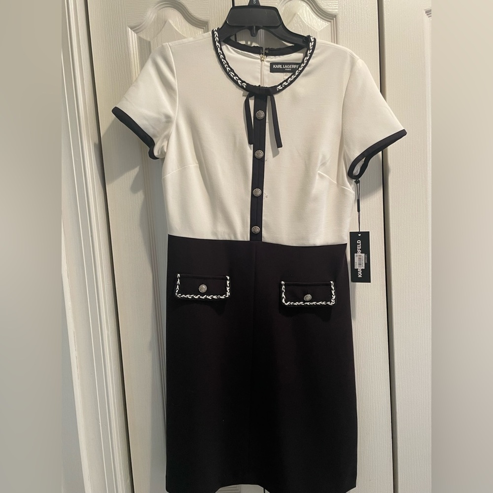 Beautiful Karl Lagerfeld dress new with tags. Size 8. Runs small.